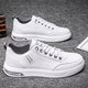 Red Dragonfly Autumn Men's Chaussures 2025 Nouvelle mode Breatte de planche décontractée en cuir Pilote polyvalent Small White Trendy Chaussures 9902 mètre vert 39