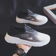Huili Senior Shoes Shoes para hombres cómodos zapatos casuales de mediana edad y ancianos zapatos de papá transpirables zapatos de madre kgh1477 blanco y negro 39