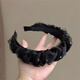 Xiangwan headband, organza headband, versatile, going out to wash face, crushed hair, wide-brimmed fabric headband, hair accessories, hairpin headband