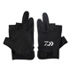 Guantes de pesca de Dayiwalua expuestos de tres dedos de tres dedos, malhumorado, malhumorado, malhumorado, transpirable y sin deslizamiento Daiwa DG-6625 Guantes de ajuste White L