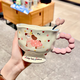 Mug with good-looking puppy ins style ceramic water cup gift box souvenir birthday gift for girls breakfast cup cute pink puppy single cup