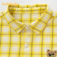 Balabala baby shirt boys long sleeve 2025 new plaid coat autumn super soft velvet thickened skin-friendly and comfortable yellow tone 00433 110