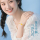 中国黄金（CHINA GOLD）莲花轻奢手链女生精致高级感七夕情人节礼物送女友老婆生日结婚纪 足金莲花配K金手链