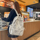 Japanese girl butterfly backpack student ins style college student junior high school school bag large capacity travel backpack white