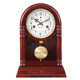 POLARIS Centenary Brand Retro Solid Wood Decorative Table Clock Brass Exquisite Signal Clock Copper Movement Dotted Time Pendulum Clock Mahogany Color