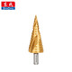 Dongcheng pagoda drill bit high hardness drilling stainless steel hole opener metal expansion straight groove spiral groove step straight groove step drill (9 steps)