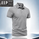 Jeep Spirit2025 Summer New Men's Cotton Polo à manches courtes. T-shirt T-shirt Mode de travail à moitié à manches