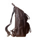 OULUNCHI (OULUNCHI) leather backpack men's large capacity backpack head layer cowhide schoolbag travel men's leather business computer bag brown 33*12*44CM