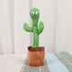 Weizhou baby toy baby learns to speak and repeat duck 0 to 1 years old consumes physical energy early education to coax the baby plush doll sixty-one rechargeable model dancing cactus learn to speak + record + glow and dance Collection
