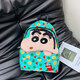 Xiaoxin Doll New Style Crayon Xiaoxin Coupte de moule floral Couleur de couleur Bloc Sac à dos Big Head Cartoon Student Student scolaire polyvalent DD-519 # Green