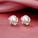 Yingtang Old Phoenix Pearl Earrings Sterling Silver 9999 Freshwater Pearl Earrings New Earrings Mother's Day Gift for Mom Pure Silver Pearl Earrings Lao Fengxiang Same Style 1