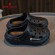 Montagut Children's Croc Shoes Boys' Summer Indoor Baby Slippers Soft Sole Anti-Slip Sandals Slippers for Middle-aged Boys Beach Shoes