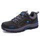 Tamaño roto Zapatos para hombres para hombres Autumn Autumn Outdor Sheadking de cuero genuino impermeable impermeable deportes y zapatos casuales de senderismo 14088 Negro 38