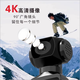 小米部依运动相机4k可旋转摄像机vlgo新款高清防抖口袋相机迷你型手持照相机户外自行车旅游骑行监控摄像头 黑色运动相机+128GB内存卡