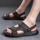 Yierkang sandalias para hombres nuevas sandalias masculinas para hombres al aire libre látex dual látex suave sin deslizamiento Vietnam zapatos de playa casuales hombres 9715_gray 38
