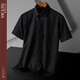 Vicutu Offizieller Flaggschiff-Laden Sommer Herren kurzärmeliges Hemdgeschäft Casual White Shirt Vielseitige Pendelpendel-DX6629 39 Code Empfohlenes Gewicht 120-130jin [Jin entspricht 0,5 kg]