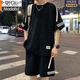 莫代尔夏天薄款冰丝睡衣男款夏季可外穿家居服男士夏款短袖套装2025新款 FKS653卡其 XL 130-150斤