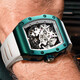 
BONEST GATTI watch German fully automatic hollow mechanical watch waterproof luminous light luxury wine barrel birthday gift gift for boyfriend watch BG9905 renewal green