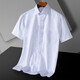 TJQ High-Ded 2025 Summer de manga corta de manga corta de manga corta de la sola de moda de mediana edad y solapa de moda jóvenes de bolsillo de bolsillo de bolsillo real DX6624 DX6624 m /165 [peso recomendado] 100-120Jin [Jin equivale a 0.5 kg]