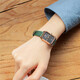 Emporio Armani Armani Sugar Cube kleine grüne Uhr Frauen Ins Mode Retro Belt Quartz Einfache kleine Quadratwache AR11149 AR11660