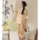 Pajama de manga corta de Summer Summer Summer Coda de algodón NUEVA CONTRO DE CASA DE CASA CHINA CHINA Puede usar pantalones recortados en el exterior en verano LZY9902 M Código recomendado 75-95Jin [Jin equivale a 0.5 kg]