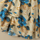 Seiden -Zypressenhaus -Haltungskleid 2025 Sommer New Damen Fashion Print kontrastierender Farbspleißen Midi Rock