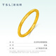 Xie Ruilin gold ring women's football gold auspicious cloud curly grass pattern ring for girlfriend and wife Christmas birthday gift price pure gold curly grass pattern ring 18 circles about 3.43 grams