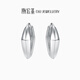 Trendy Acer Geometric Square Platinum Earrings Women's Earrings Single Style Birthday Gift Priced Labor Cost 100 Yuan Approximately 1.3g (Single Style)