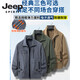 JEEP SPIRIT吉普夏季冰丝工作服套装男薄款长袖速干劳保户外耐磨休闲2025新款 冰丝速干【723绿森林】套装 均码 170L码【110-130斤】