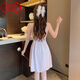 Langsha (Langsha) Light Luxury High-High Great Songender Lace Ice Ribbon Pajamas Pajamas Camisco para mujeres Nuevo estilo Púrpura [YX6623-1] Púrpura con almohadilla de cofre M 80-100Jin [Jin equivale a 0.5 kg]