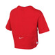 Nike (NIKE) short-sleeved women's clothing 2025 summer new fitness training sportswear half-sleeved round neck breathable casual short T-shirt pure cotton HF6291-687 fitness red XL