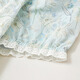 IEF/aiyifu Kleid 2025 Sommer Neues französisches französische kleine Frau Temperament Blumenkleid weiße blaue Blume S
