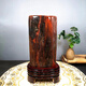 Moyun auténtico Xinjiang Natural Wood Wood Fossil Jade Jade Silicada Madera Cruda Piedra creada Decoración del hogar chino Piedra Ornamental Orange Rojo No. 695 2280