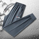 Flag officiel Fanghu Fl Site officiel 2025 Pantalons de sport d'été printemps et automne Men et femmes pantalons de coton pur couple Fichier de magasin de pantalons de soie de glace 719 Black Bound Foot Summer Style-glace 3xl