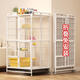 ZKHE CAGE CAGE HOGAR SUPERIOR SUPER GRANDE SUPER GRANDE CON BODILLO CAJA INTELIGADOR CATO CAT Villa plegable Cats Cathing Plegado de cuatro pisos 78*52*13799 Comprador, incluida la caja de arena de gato a juego, la hamaca de entrega de pedidos de gris minimalista