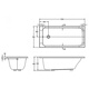 
KOHLER (KOHLER) Ruiqi 1.5-meter acrylic bathtub K-15847T-0