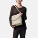 
Mountain Water Collection Bucket Bag Handheld Single Shoulder Armpit Large Capacity Cowhide Female Niche Tote Bag Elephant Gray