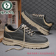 Woodpecker Martin Boots Men's 2025 New Spring and Summer Retro British Style Genuine Leather Casual Leather Shoes High Top Workwear Men's Shoes Black K821 Black 42