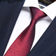 North Martin high-end red wedding zipper tie men's shirt knot-free easy-to-pull lazy high-end Qiji red