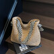 Bolsa tejida de paja de estilo perezoso para mujeres en verano 2025 New Seaside Vacation Bags Versátil