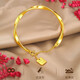 Junshi Lao Phoenix 999 Gold Bracelet Pure Gold Mobius Women's Bracelet for Mom and Girlfriend on Valentine's Day 10.88g