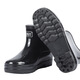 3531 Botas de lluvia de bajo tubo Totas para hombres Imploudes impermeables Botas de lluvia bajo protección para el trabajo de tres a prueba de caucho PVC Negro 40