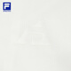 FILA 斐乐官方女士梭织外套2025秋新款户外运动宽松防晒连帽上衣 雪白-WT S 160/80A/S