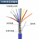 Huanglin (HLing) All copper DB9 serial port cable RS232 connection cable COM port extension cable 485 communication cable signal cable male to female (blue 24AWG) 0.5 meters