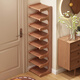 Ke Xiangtu Shoe Rack Home Door Multi-layer Indoor Small Narrow Rental Room Simple Shoe Cabinet Storage Artifact 2025 New Hot Style Brown 6-Layer 30 Upgraded and Widened