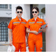 Zhenyi Landscaping Workwear Summer Thin Long Short Sleeve Set Men's Environmental Sanitation Road Administration Rescue Construction Reflective Labor Protection Suit 6626 Short Sleeve Orange Set S 160