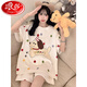 Langsha Hellokitty Pyjamas für Frauen 2025 Neue Sommer-Baumwoll-Kurzhülle Dünnes Modell Großgröße Fett MM Girl Junior High School Schüler Z-9928 m [Empfohlen 70-90jin [Jin gleich 0,5 kg]] Durchschnittliche Größe