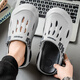 
Paul Camel Sandals 2025 summer new men's sports outdoor beach hole shoes, driving non-slip wear-resistant sandals, gray [Snap Series 13561] 41-42 [Size is too large, it is recommended to take a size smaller]