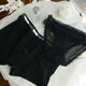 Opeodly Chinese Saint Valentin Couple sous-vêtements un mâle et une femme en dentelle sexy coton pantalon boxeur respirant 6628 couple un mâle et une femme m femelle l