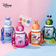 Disney Children's Thermos Cup mit Strohwasserbecher 316 Edelstahl Doppelbedeckung männliche und Mädchen Grundschule große Kapazität Trinkbecher Klebebühne Blau (15100 Doppelgetränke mit Tassenabdeckung)